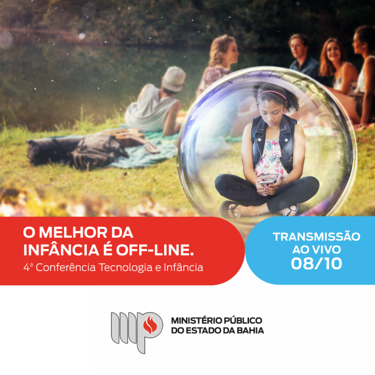 Card 4ª Conferência o melhor da infância é off line 2021 Menina